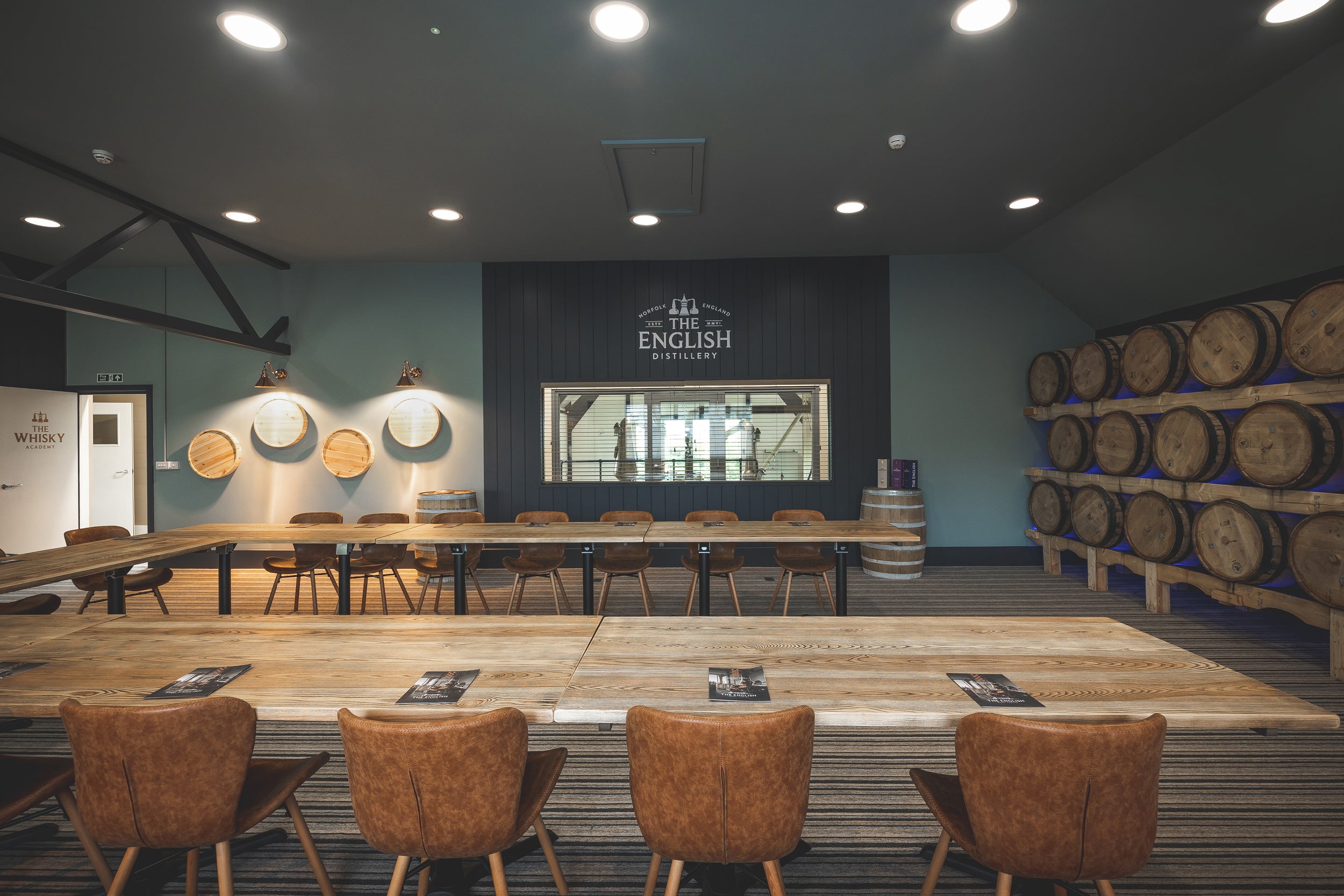 The Whisky Academy conference room at The English Distillery