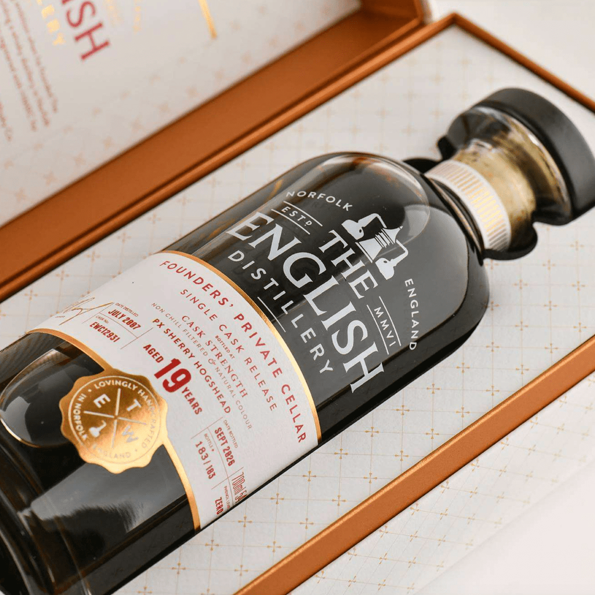 Founders' Private Cellar - 19 Year Old PX Sherry Hogshead - The English Distillery
