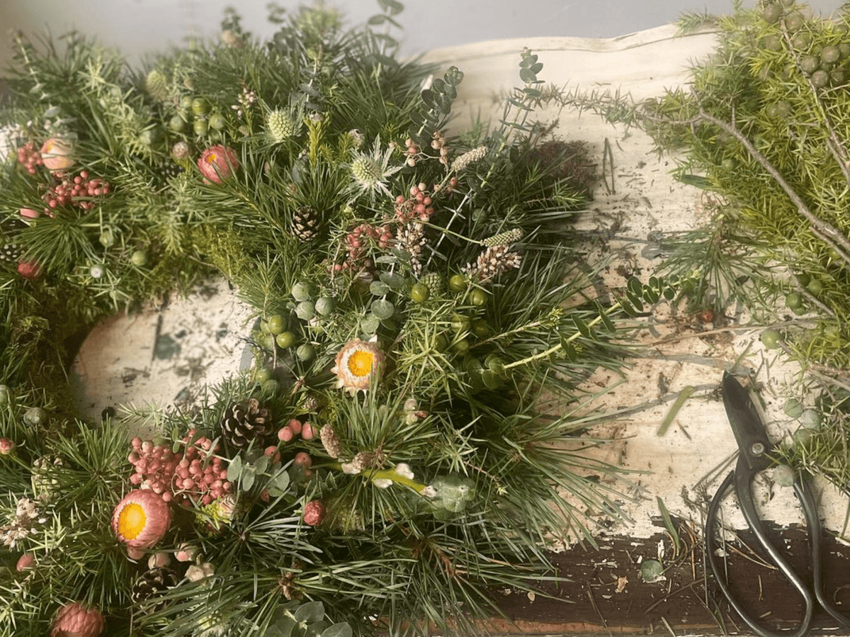Luxury Christmas Wreath Workshop - The English Distillery