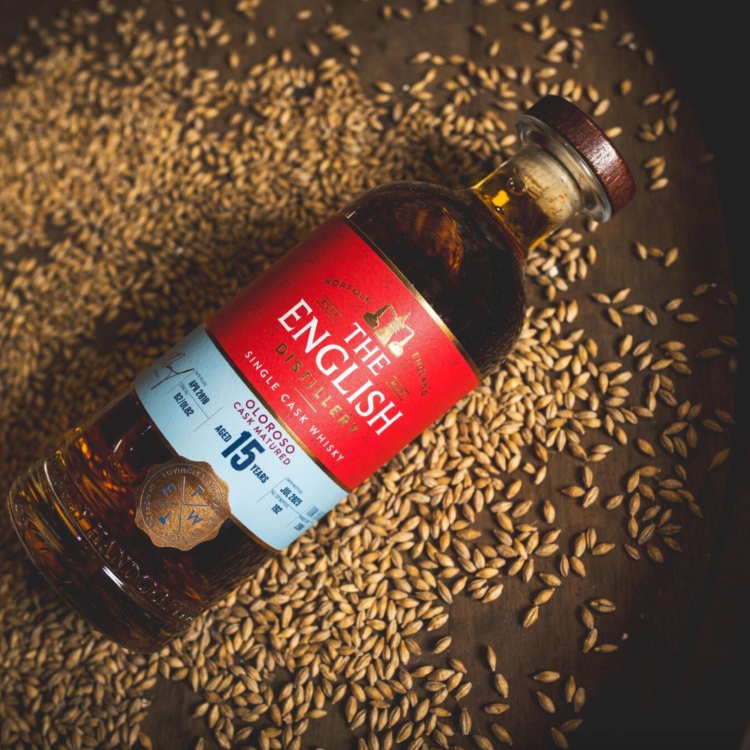 The English Single Cask Oloroso Sherry Cask Matured 15 Year Old